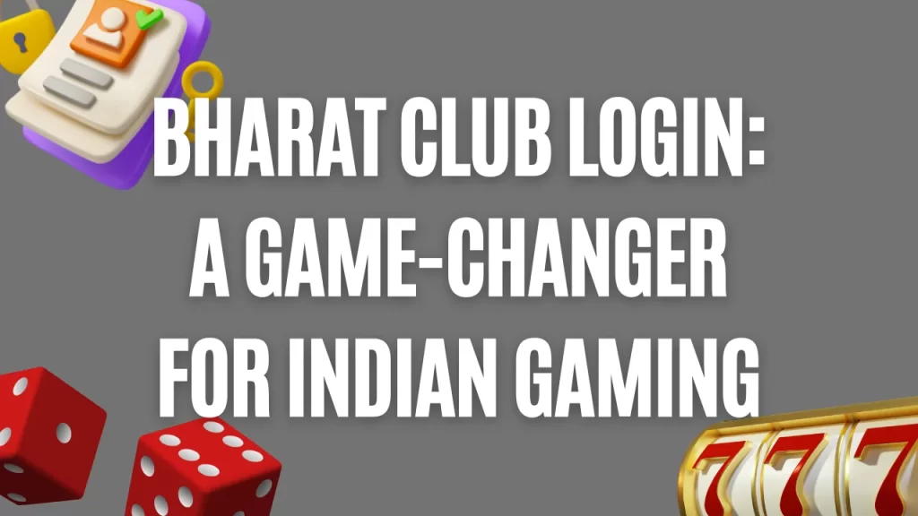 illustration text 'Bharat Club Login: A Game-Changer for Indian Gaming'